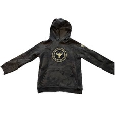 Under Armour Project Rock Veterans Day Camo Hoodie Youth Size Small