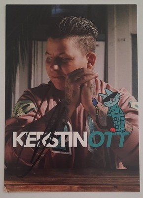 * Kerstin Ott * autograph card original signature * music *.