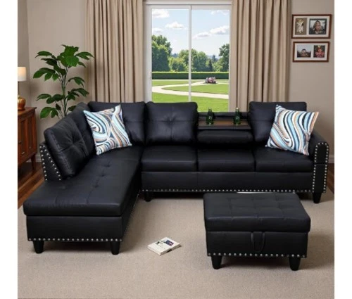 Modular Sectional Couches for Living Room with Storage Ottoman, 4 Seat Home Sofa
Opens in a new wind