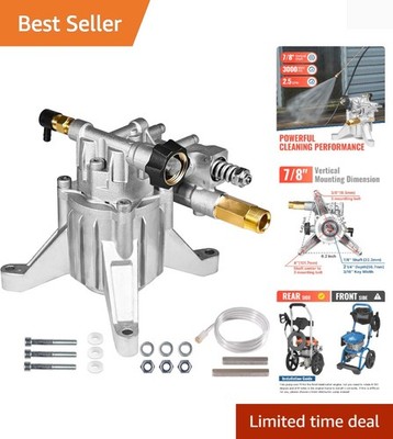 Aluminum Vertical Pressure Washer Pump - 3000 PSI, Compatible with Major Brands