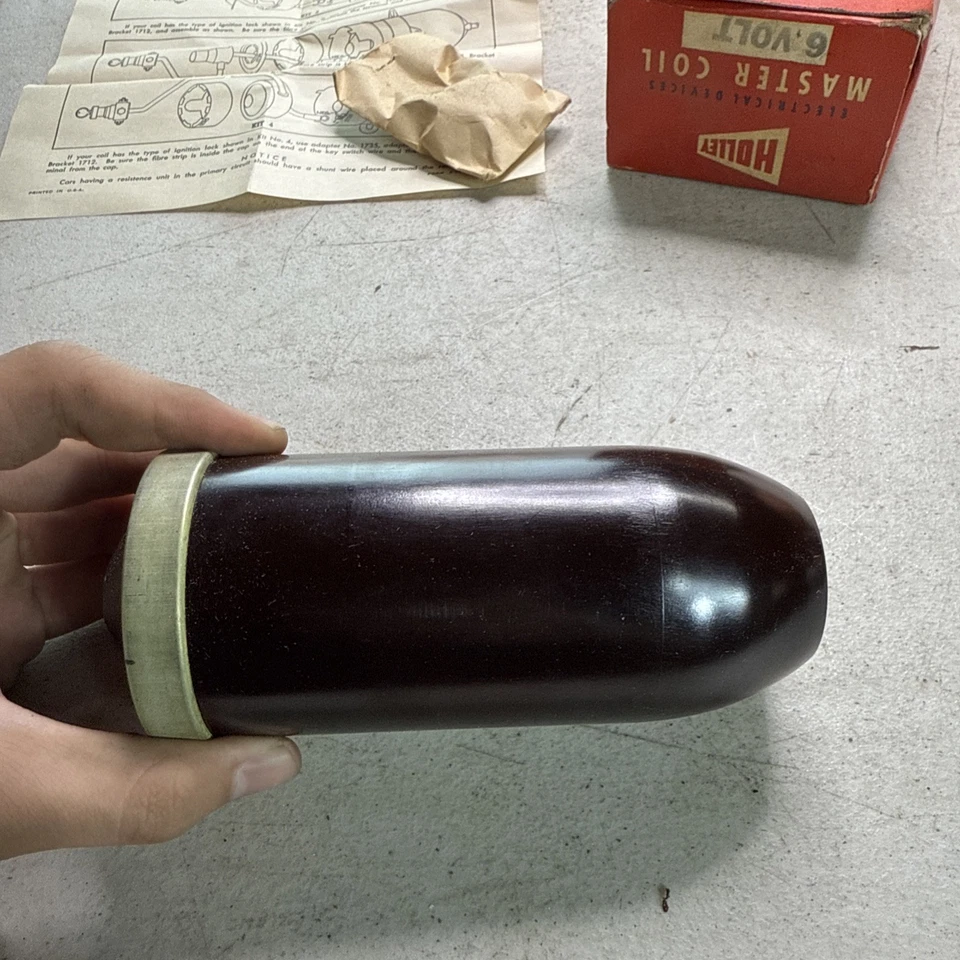 Holley  6 volts MASTER Vintage IGNITION COIL Sprint Car Gasser HOT RAT ROD  NOS - Image 3 of 4