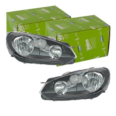 2x VALEO H15 H7 W5W SCHEINWERFER SATZ passend für VW GOLF LINKS+RECHTS