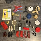 Vintage 1960s Ken Allen Accessory Lot:  Shoes, Tie, Hat, Socks - Other Brand Too