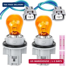 Front Turn Signal Light Socket Holder Connector Harness Bulbs for Toyota