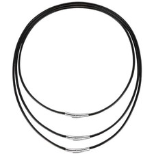 Lederhalskette Männer Frauen, Lederkette, Edelstahlverschluss, unisex, Geschenk