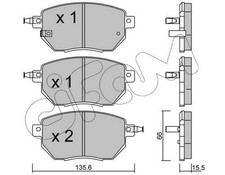 CIFAM Bremsbeläge Satz Vorne Bremsklötze für NISSAN MURANO (Z50) für INFINITI FX
