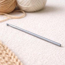 Aero 5.00mm Metal Crochet Hook Aluminium Silver Knitting Craft Tool