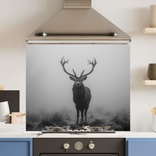 Image of Premium Various Sizes Dark Mist 6mm Glass Toughened Kitchen Splashback