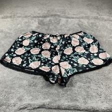 Victoria  s Secret Retired Satin Sleep Shorts Womens Small Floral