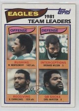 1982 Topps Team Leaders Brenard Wilson Carl Hairston Wilbert Montgomery HOF 3p1