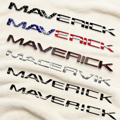 Tailgate Insert Letter Badge Emblem Adhesive 2022-2025 For Maverick Accessories