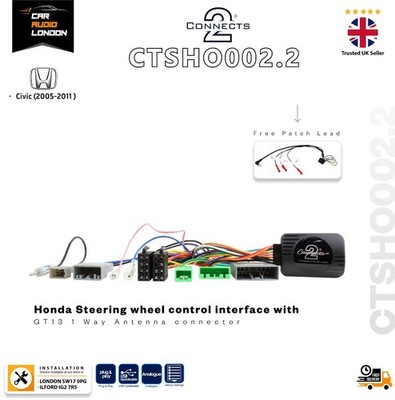 Connects2 CTSHO002.2 Lenkrad Steuerschnittstelle für Honda Civic 2005-2011