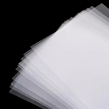 10 Pcs Clear Plastic Sheet, PET Flexible Lightweight Thin Panels Sheets clear 