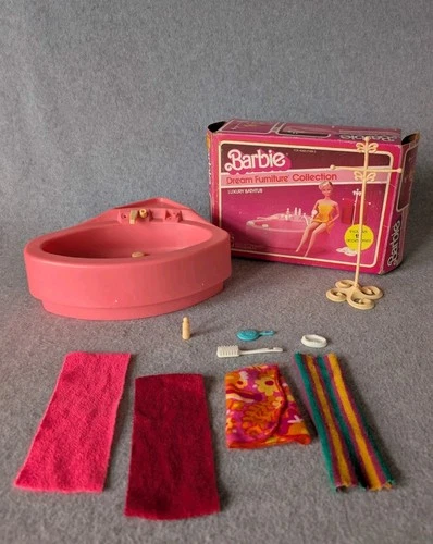 Vintage Barbie Dream Furniture Luxury Bathtub, w/box, All Parts ✅ ✨Awesome✨