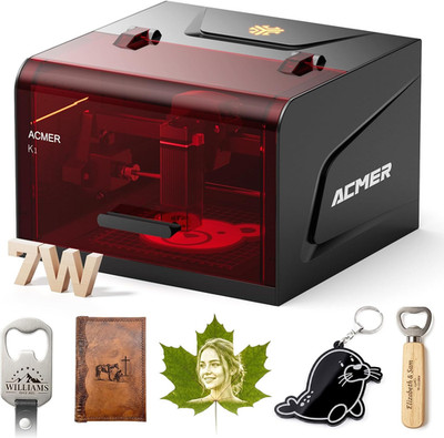 K1 7000Mw Laser Engraver - Precision Cutter for Wood, Acrylic, Leather & More