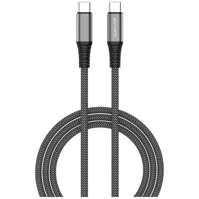4Smarts 456266 Mobile Phone, Notebook Cable [1x USB-C  - 1x USB-C ] 1.5m