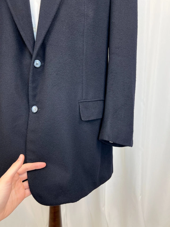 Abrigo deportivo largo KITON NAPOLI azul medianoche 100 % cachemir puro 46 US\56IT - caída 7 Foto 4 de 4