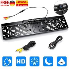 Auto Rückfahrkamera Kennzeichen LED 170° IR Einparkhilfe Nummernschild Halter DE