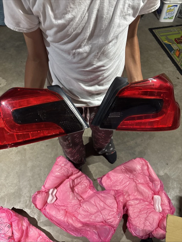 Oem/Stock 2015-2021 Subaru WRX Sti LED Tail Lights Pair Used w/ smoke tint - Image 4 of 4