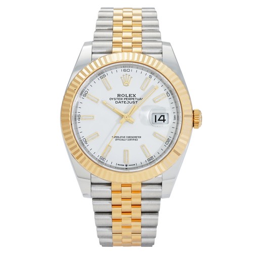 Rolex Datejust 126333 Stainless Steel Yellow Gold 41.0mm White...