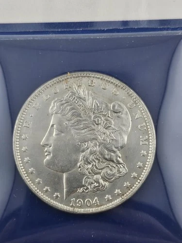 The Last Uncirculated Orleans Mint Silver Dollar 1904 O PCS Collection Display