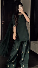 Indian Pakistani Wedding Party Dress Women 3 Piece Rayon Readymade Salwar Kameez