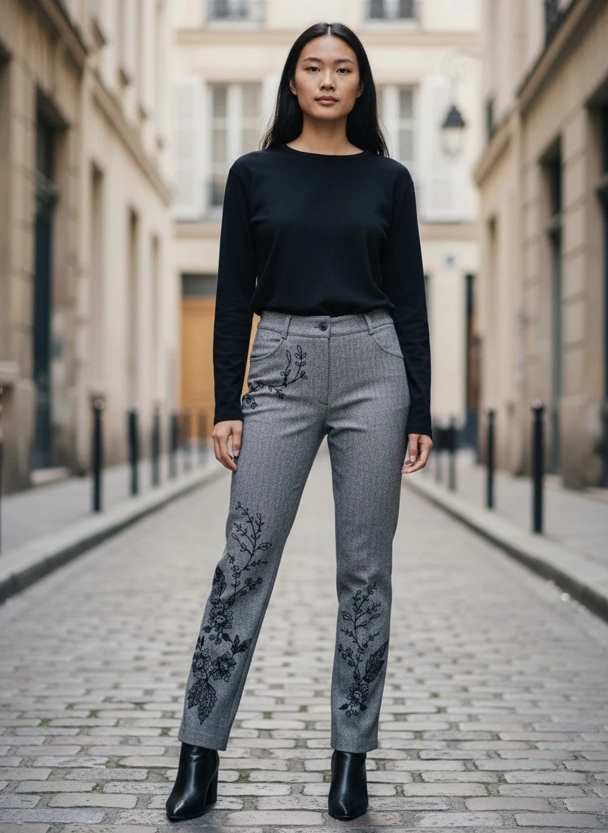 fall/winter 2022 collection by john galliano dress pants 's Wool for Women for sale Black Faux Leather Bodycon last-chance Sleeve Length:Standard - 38