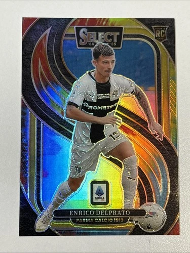 2024-25 Panini Select Serie A Enrico Delprato Tie Die /25 #158 Parma Rookie