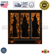 Halloween Decorations - Witch Window Clings for Halloween Party Decor