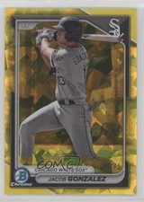 2024 Bowman Sapphire Chrome Prospects Yellow /75 Jacob Gonzalez #BCP-41 lz7