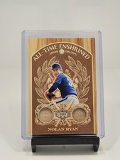 2025 Nolan Ryan Leaf Lumber All Time Enshrined Dual Game Uses Bat Relic /30