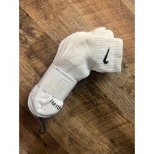 Nike Everyday Plus Ankle Socks 3 Pack Dri-FIT White Cushioned Unisex