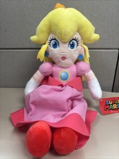 Nintendo Princess Peach Large 16" Plush Stuffed Doll Toy Super Mario Plush