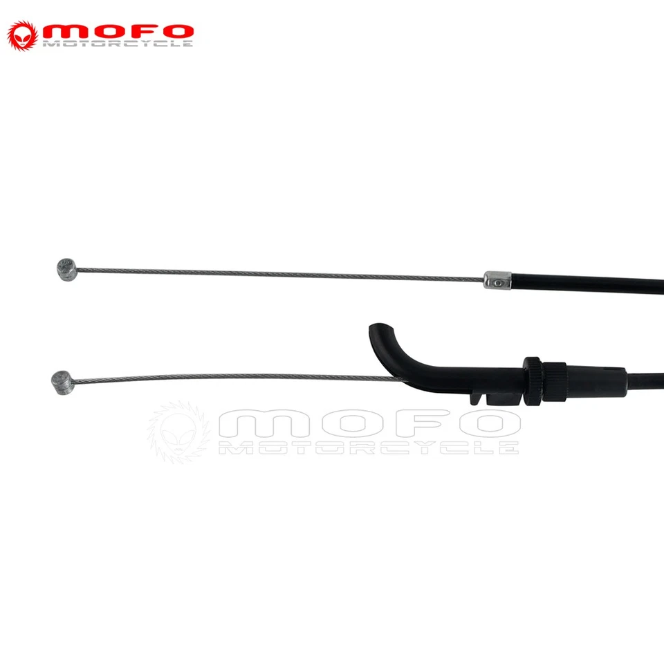 29.7" Black Stainless Throttle Cable Wires Fit For Kawasaki Ninja 250R 2008-2012 - Image 4 of 4