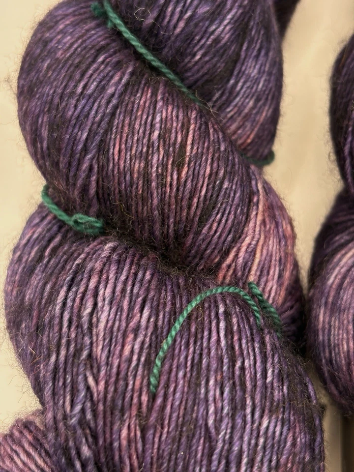 Mad Tosh Merino Light "Eleven Dark" Superwash Wool Fingering 840 yds Purple - Image 3 of 4