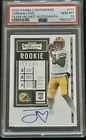 2020 Panini Contenders Jordan Love RC Team Helmet AUTO ON CARD PSA 10