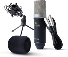 MPM-1000 - Microfono Da Studio a Condensatore XLR Con Supporto Da Tavolo E Cavo 