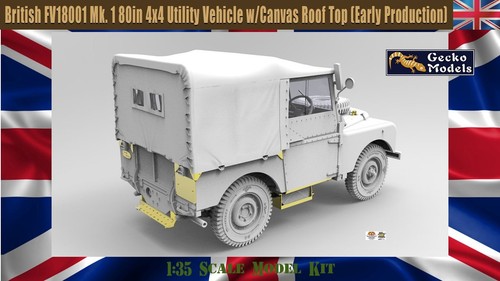 1:35 British FV18001 Mk. 1 80in 4x4 Utility Vehicle (Early Prod.) kit by Gecko - Picture 5 of 8