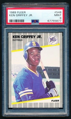 1989 Fleer Ken Griffey Jr. Rookie Card PSA 9 MINT #548 Mariners HOF RC