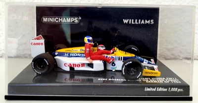 MINICHAMPS 1:43  WILLIAMS FW11  GERMAN GP. 1986  K. ROSBERG riding on N. PIQUET - Bild 1 von 4