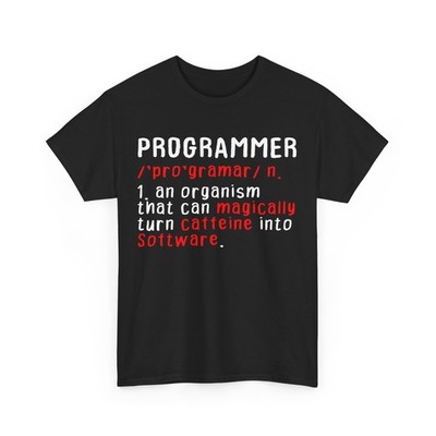 Programmer Definition Coding Programming Lovers Funny T-Shirt