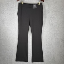 Vera Wang Effortless Ponte Pull On Pants Medium Bootcut Mid Rise Stretch New