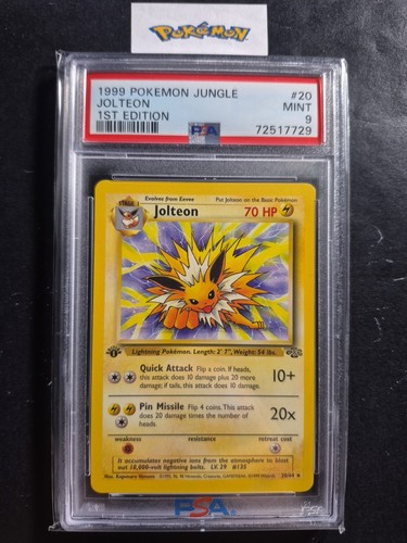 Jolteon (1st Edition) graded PSA 9 for sale on eBay