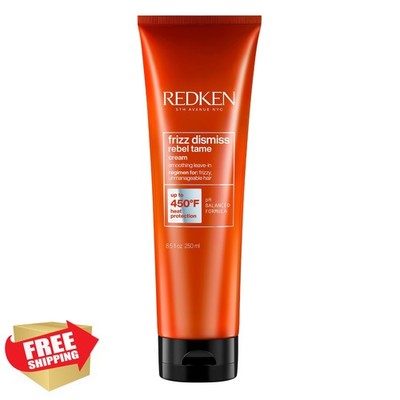 Redken Frizz Dismiss Rebel Tame Heat Protective Leave-In Cream For Frizzy Hai...