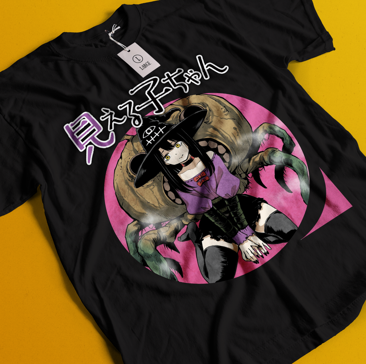 Mieruko Chan T-shirt Miko Yotsuya Ghost Manga Mier Girl Horror