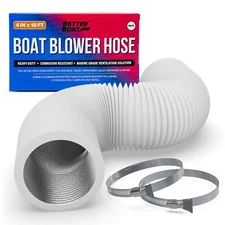 Boat Blower Hose Marine Exhaust Hose 10' Bilge, Engine Compartment, Head, Galley