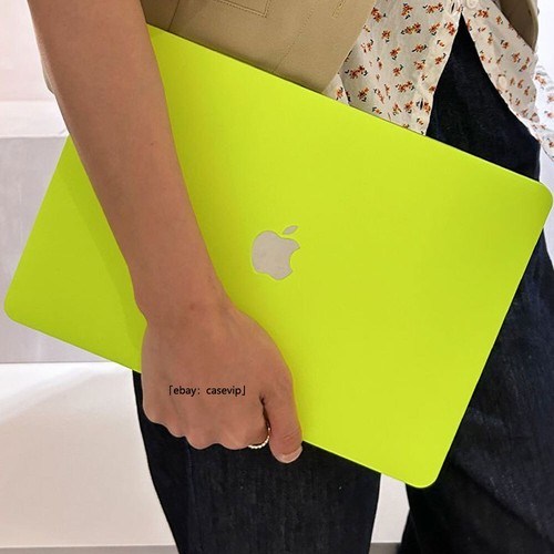 Lively Neon Green Cream Hard Case For Macbook M4 Air 13 15 Pro 14 16 11 12 inch - Picture 8 of 11