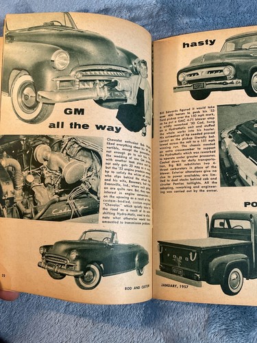 Vintage Rod And Custom Magazine January 1957 Quinn Paperback - Picture 9 of 10