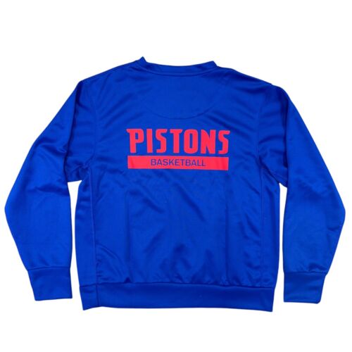 Nike Detroit Pistons Team Issued Blue Warm Up Sweatshirt PE, Size Med DN6967-495 - Picture 3 of 3