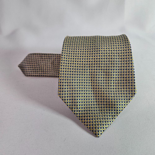 Arrow 100% Silk Tie Geometric Gold 3.5" x 61" - Picture 2 of 8
